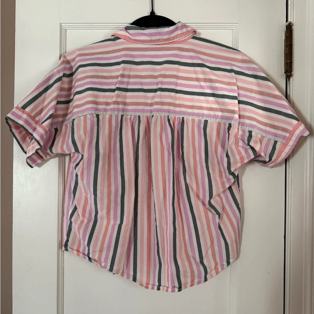 Threshold colorful blouse, great condition, size small - Picture 2 of 3